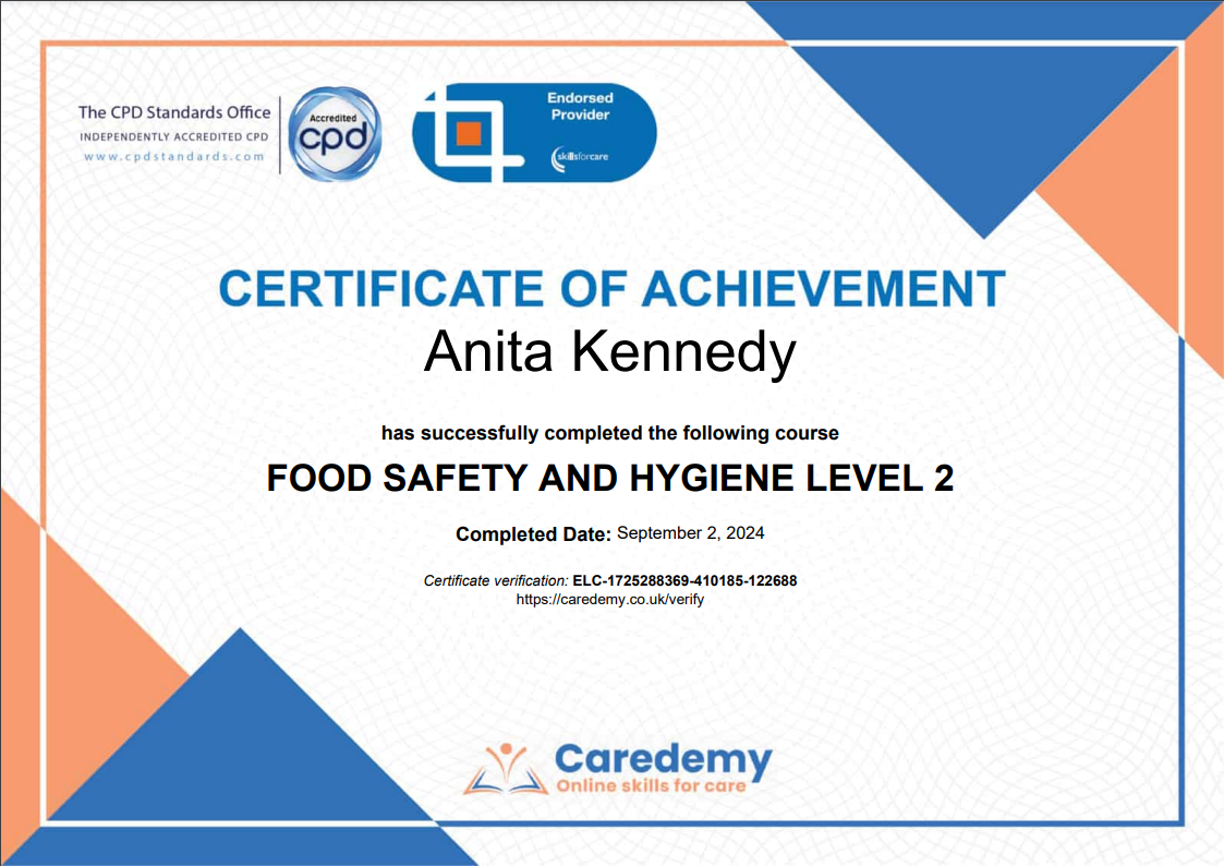 Level 2 Food Safety And Hygiene For Catering Certificate From 9 47 Level 2 Food Safety And Hygiene For Catering Certificate From 9 47