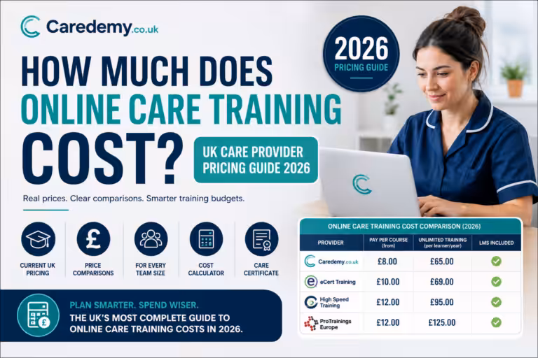 How Much Does Online Care Training Cost? UK Care Provider Pricing Guide 2026