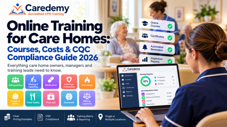 Online Training for Care Homes: Courses, Costs & CQC Compliance Guide 2026