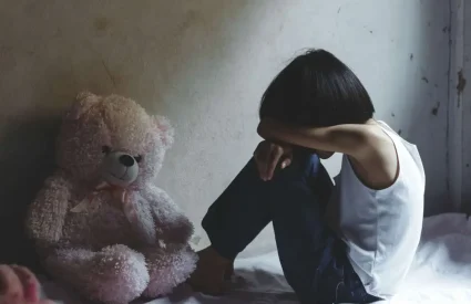 Stop,Violence,And,Abused,Children.,Traumatized,Children,Concept.