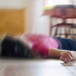 Woman,Lying,On,The,Floor,At,Home,,Epilepsy,,Unconsciousness,,Faint,